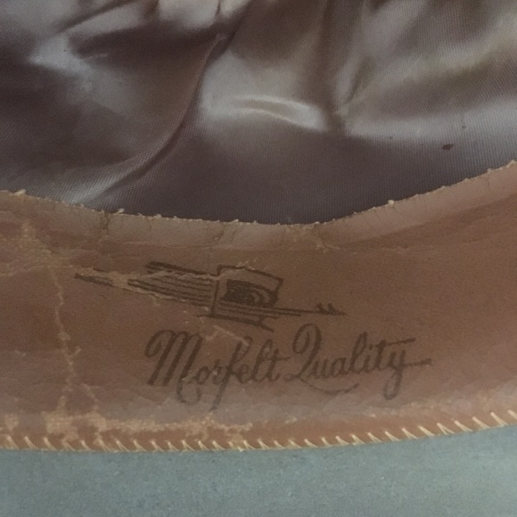 Vintage Morfelt 100% Wool Gray Bowler Derby Hat - Picture 6 of 8